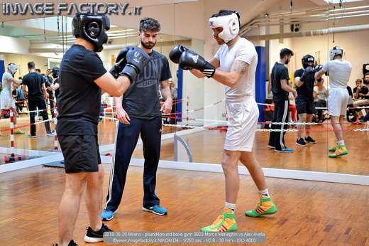 2019-05-30 Milano - pound4pound boxe gym 0923 Marco Meneghin vs Alex Avella